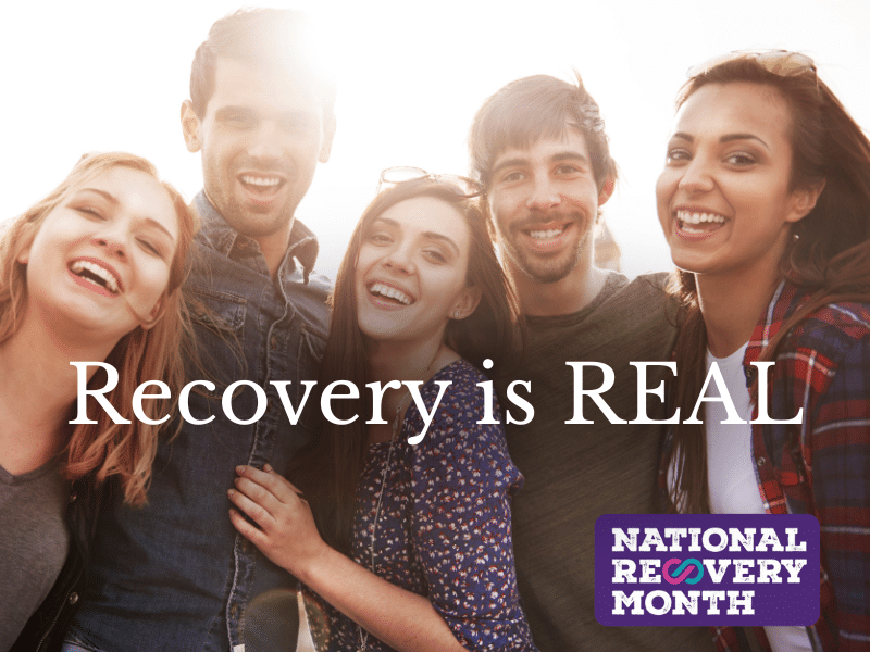 What is recovery month for people in drug and alcohol recovery