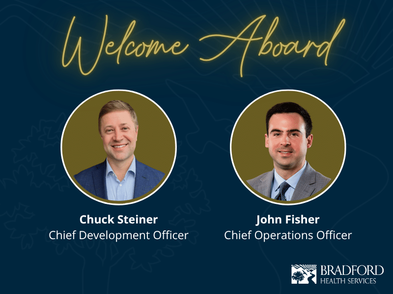 Bradford adds Chief Operating Officer John Fisher and Chief Development Officer Chuck Steiner
