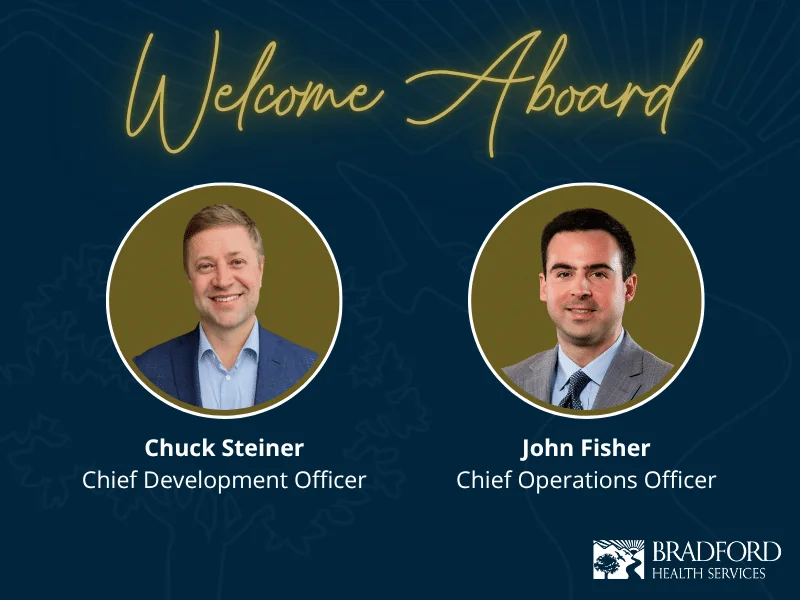 Bradford adds Chief Operating Officer John Fisher and Chief Development Officer Chuck Steiner
