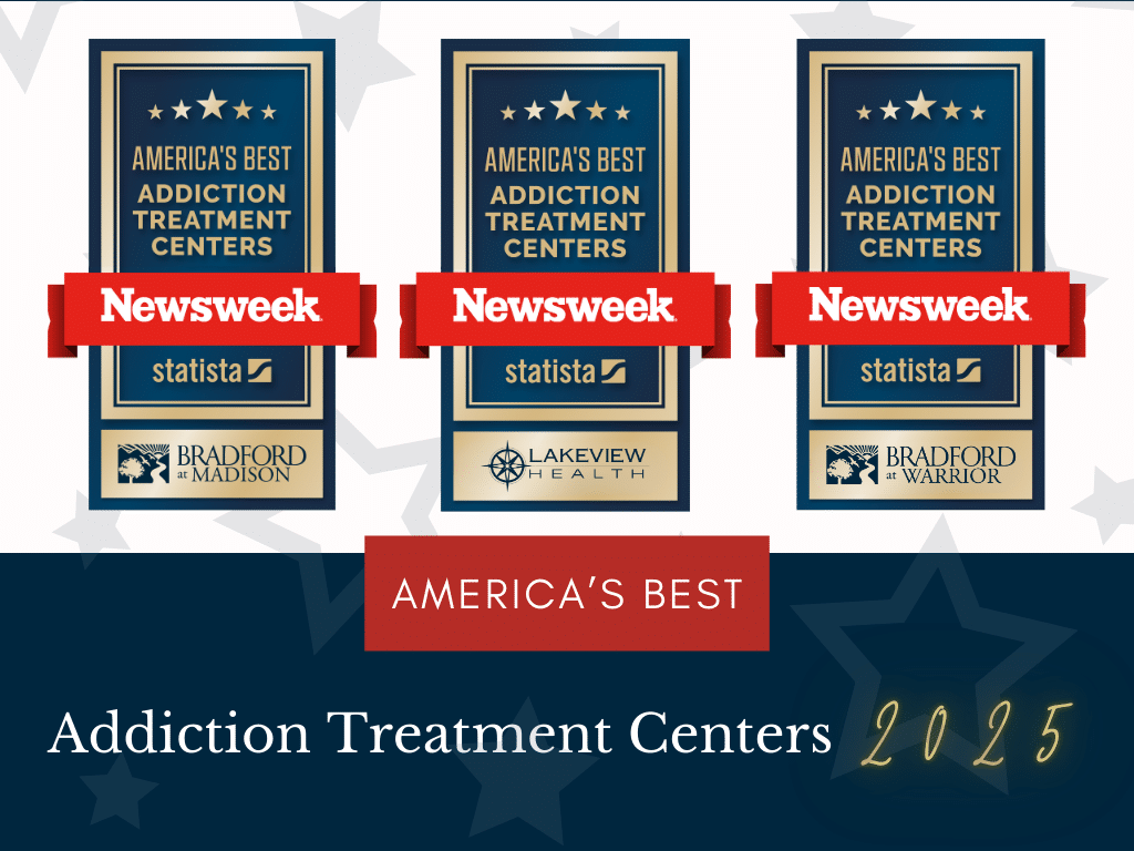 Bradford Health Services is proud to announce that three of our facilities have been recognized Among Newsweek’s “America’s Best Addiction Treatment Centers” for 2025.